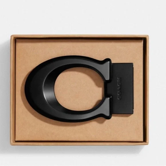 NEW Coach Boxed Sculpted Signature Belt Buckle CE864 - Picture 1 of 10